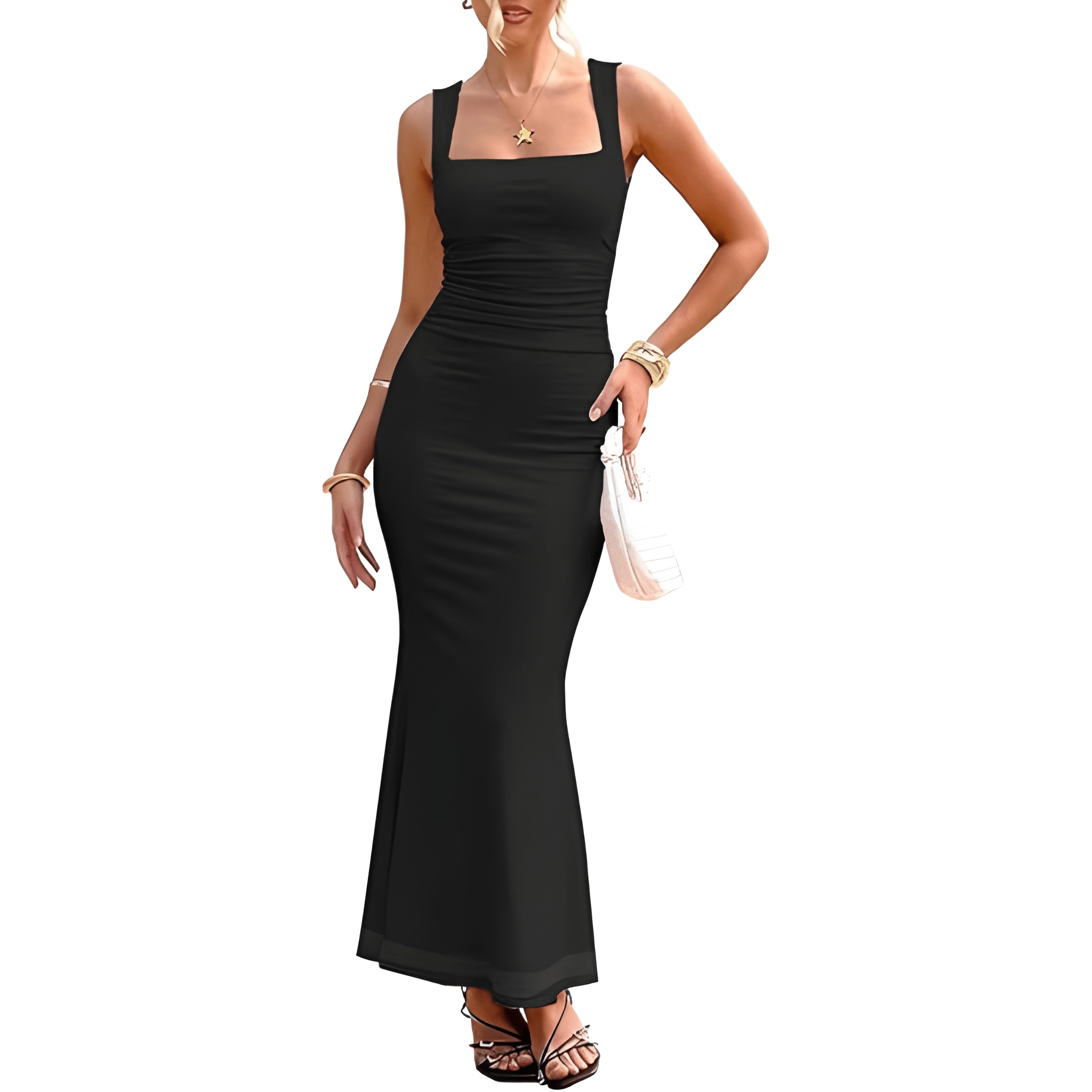 Sleeveless Partywear Bodycon Maxi Dress Dresses For Women