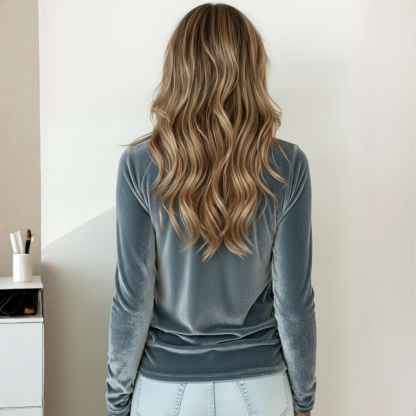 Long Sleeve Velvet Top