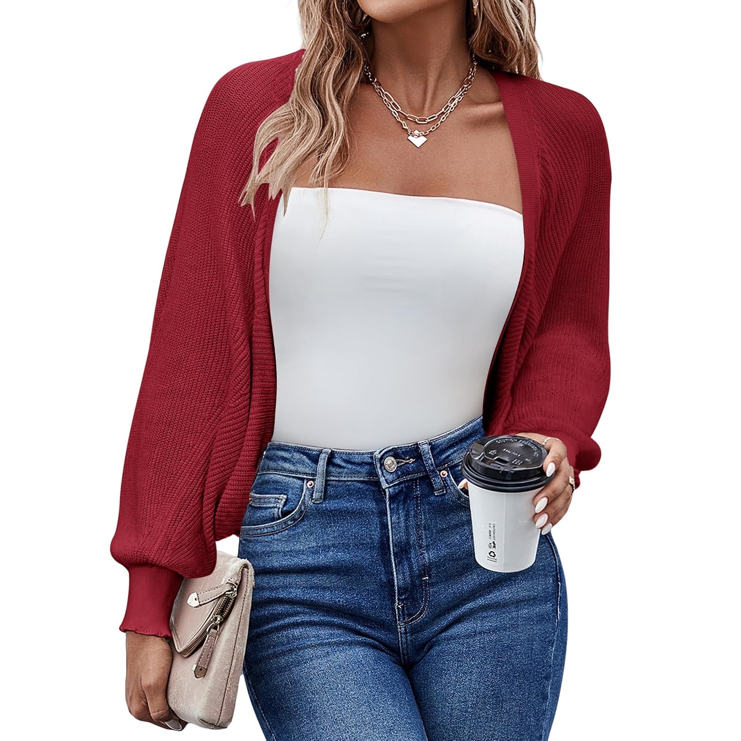 Casual Lightweight Bolero Long Sleeve Cardigan For Women