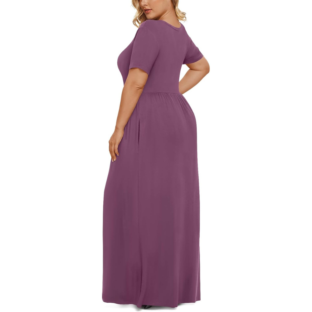 Summer And Short Sleeve Casual Maxi Dress Dresses For Women