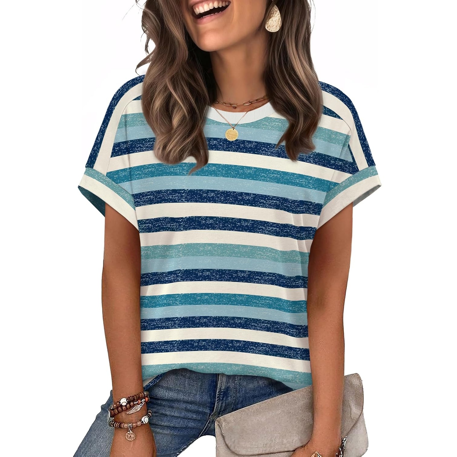 Casual Summer Spring Short Sleeve Shirts For Women