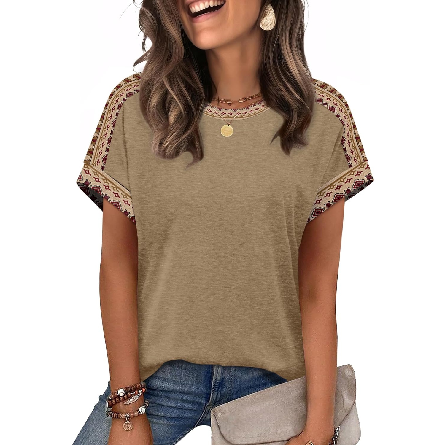 Casual Summer Spring Short Sleeve Shirts For Women