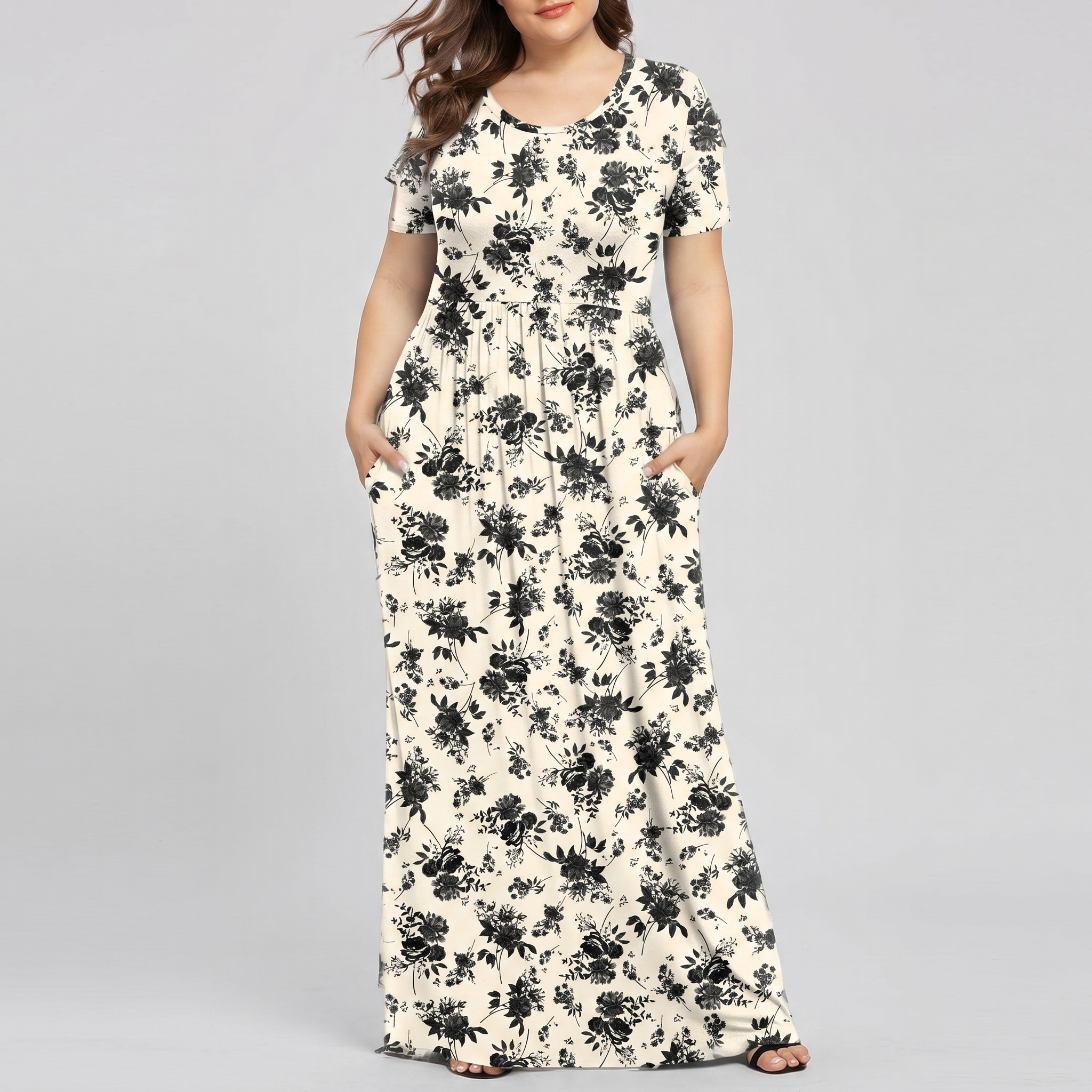 Summer And Short Sleeve Casual Maxi Dress Dresses For Women