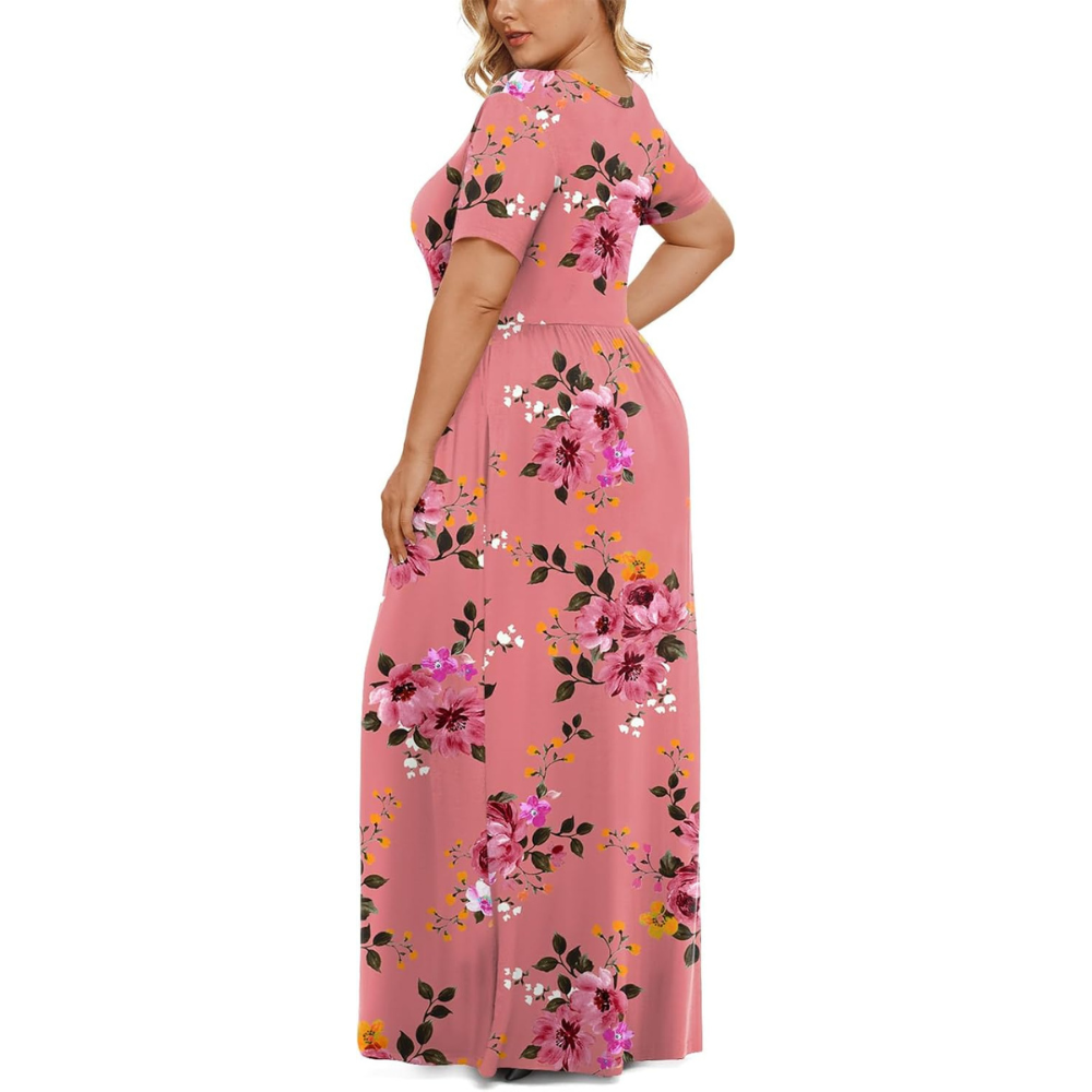 Summer And Short Sleeve Casual Maxi Dress Dresses For Women