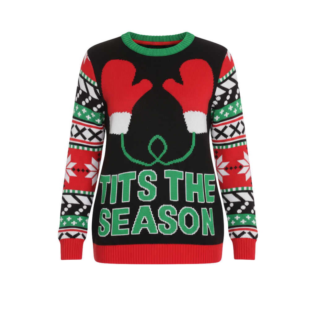 Ugly Christmas Sweater For Women With Festive Winter Design