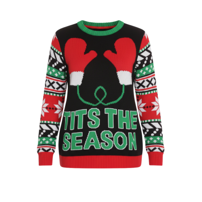 Ugly Christmas Sweater For Women With Festive Winter Design