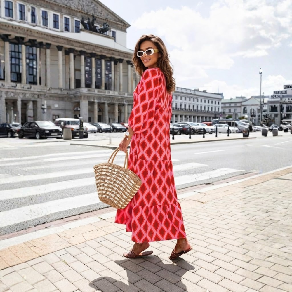 Loose And Fit Casual Summer Bohemian V Neck For Women