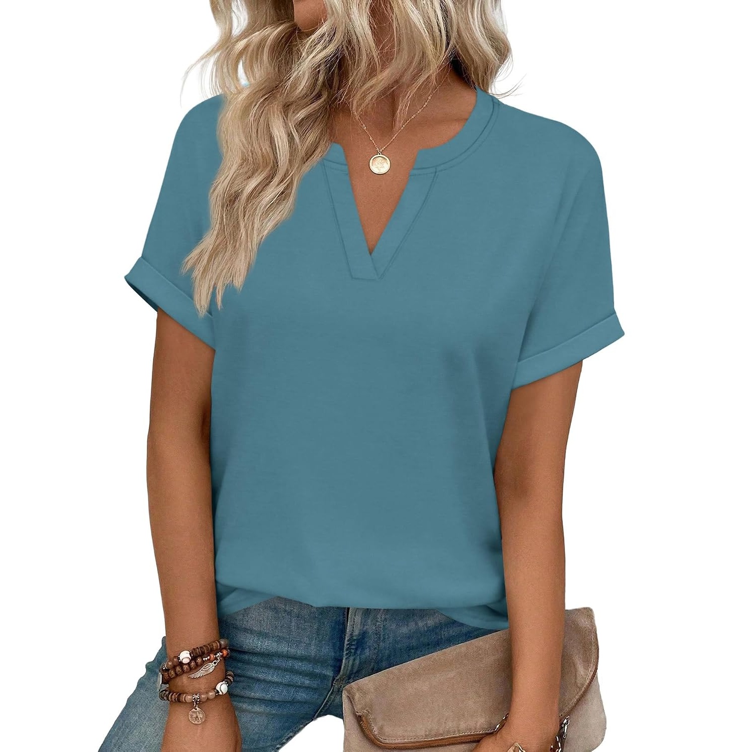 Casual Spring Summer Short Sleeve T Shirt For Women