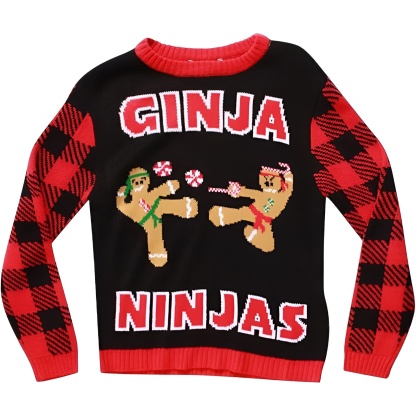 Fun Holiday Design Ugly Christmas Sweater For Boys