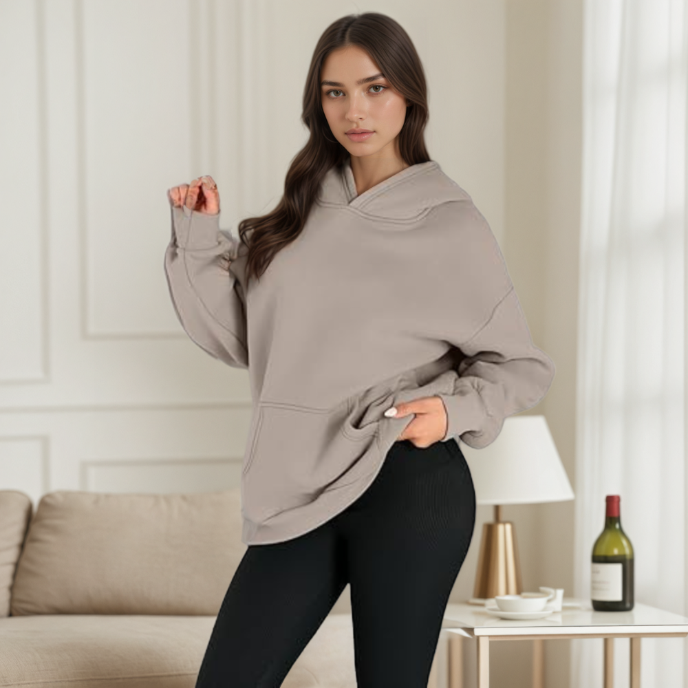 Womens Oversized Fleece Hoodie Sweatshirt Pullover for Fall and Winter