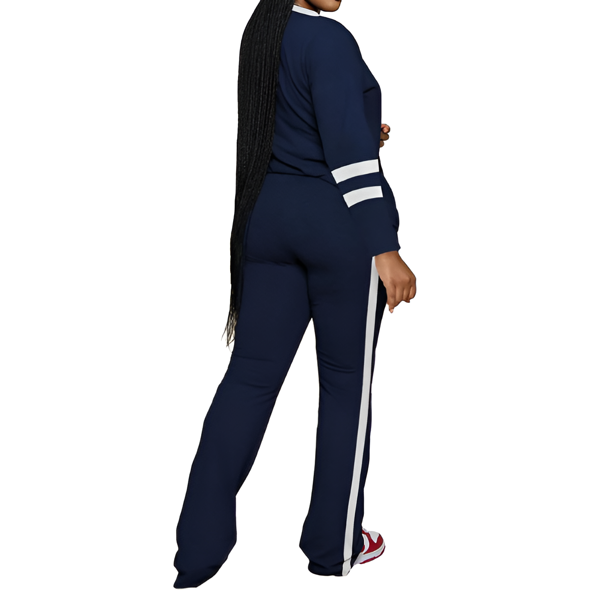 Two Piece Lounge Sets For Women With Long Sleeve Casual Top And Flare Pants