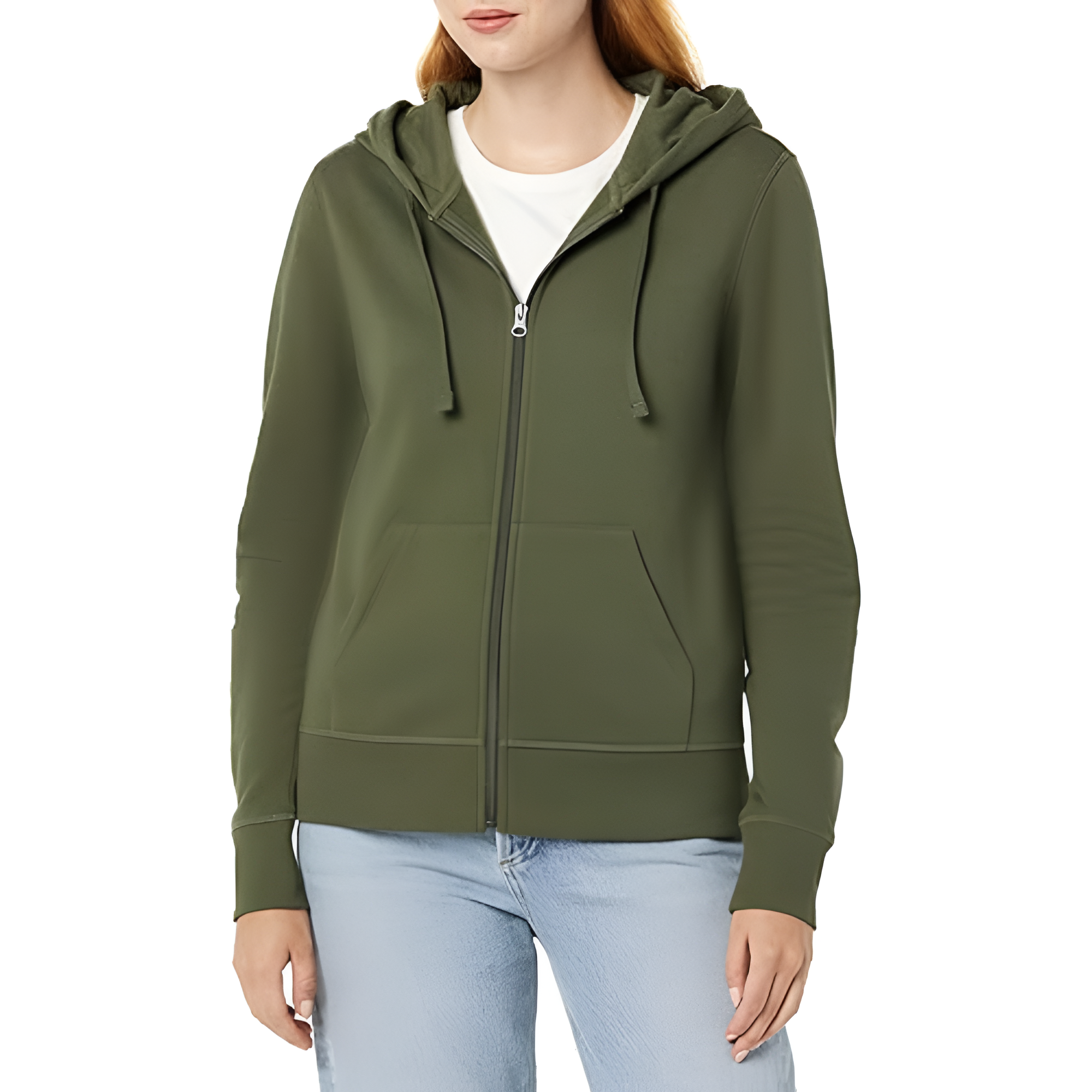Full Zip Fleece Hoodie For Women