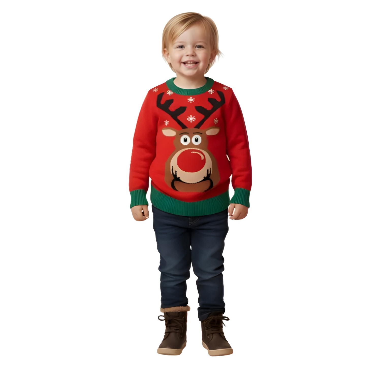 Matching Family Reindeer Knit Christmas Holiday Sweater