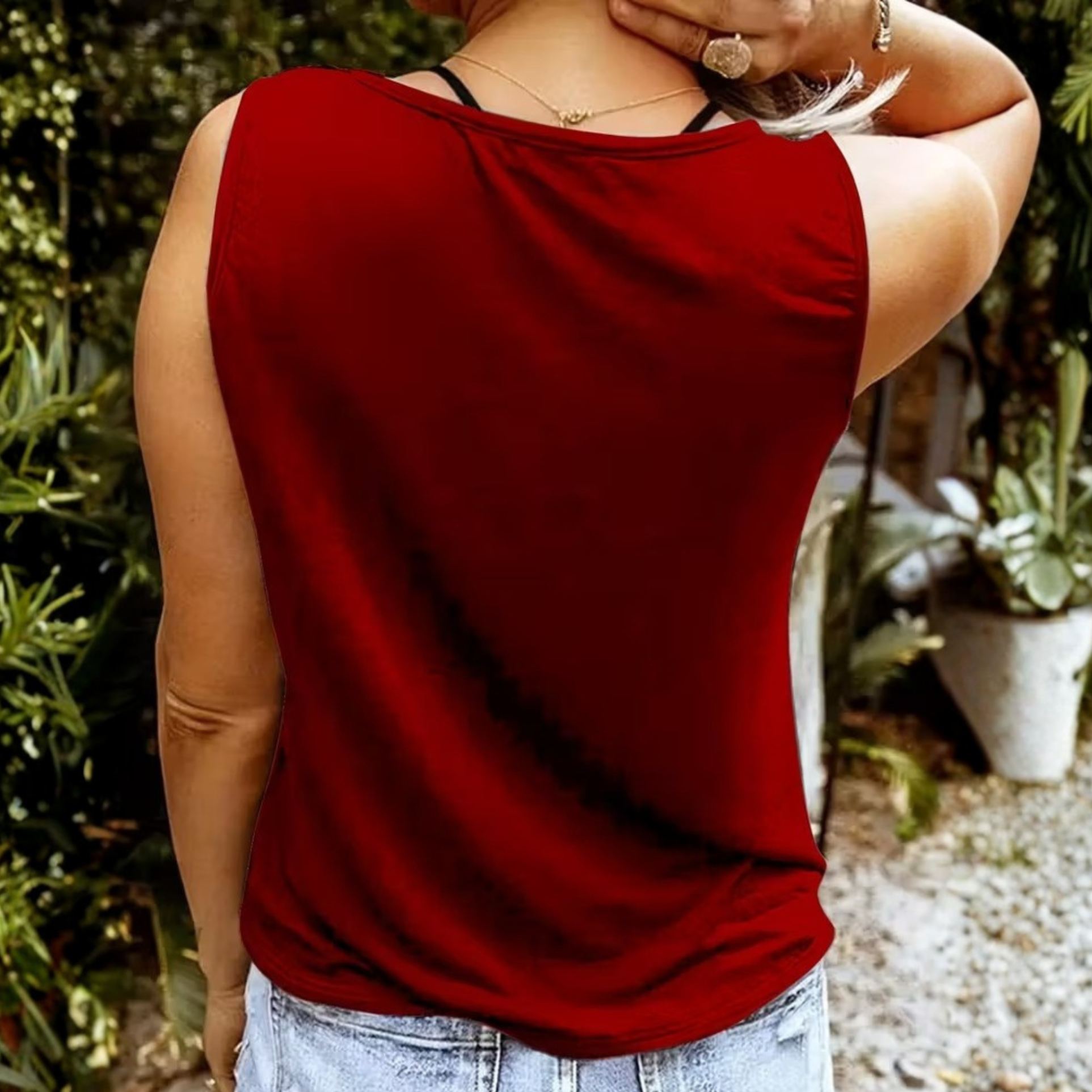 Sleeveless Country Music Printed Tank Top For Women