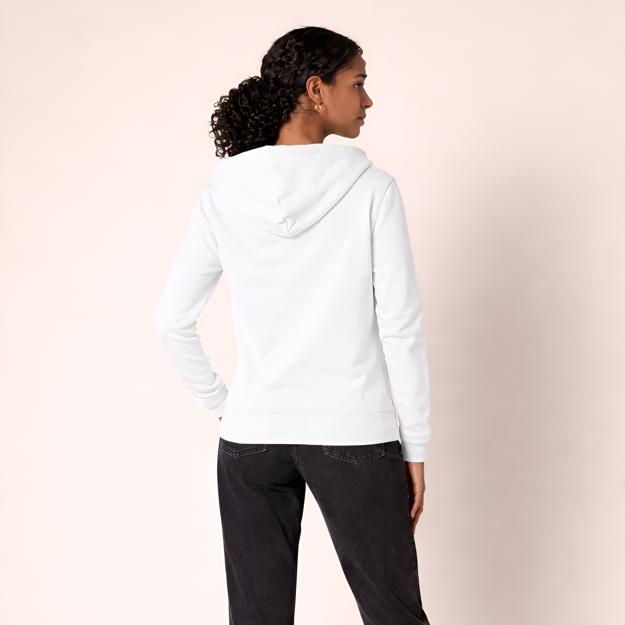 Full Zip Fleece Hoodie For Women