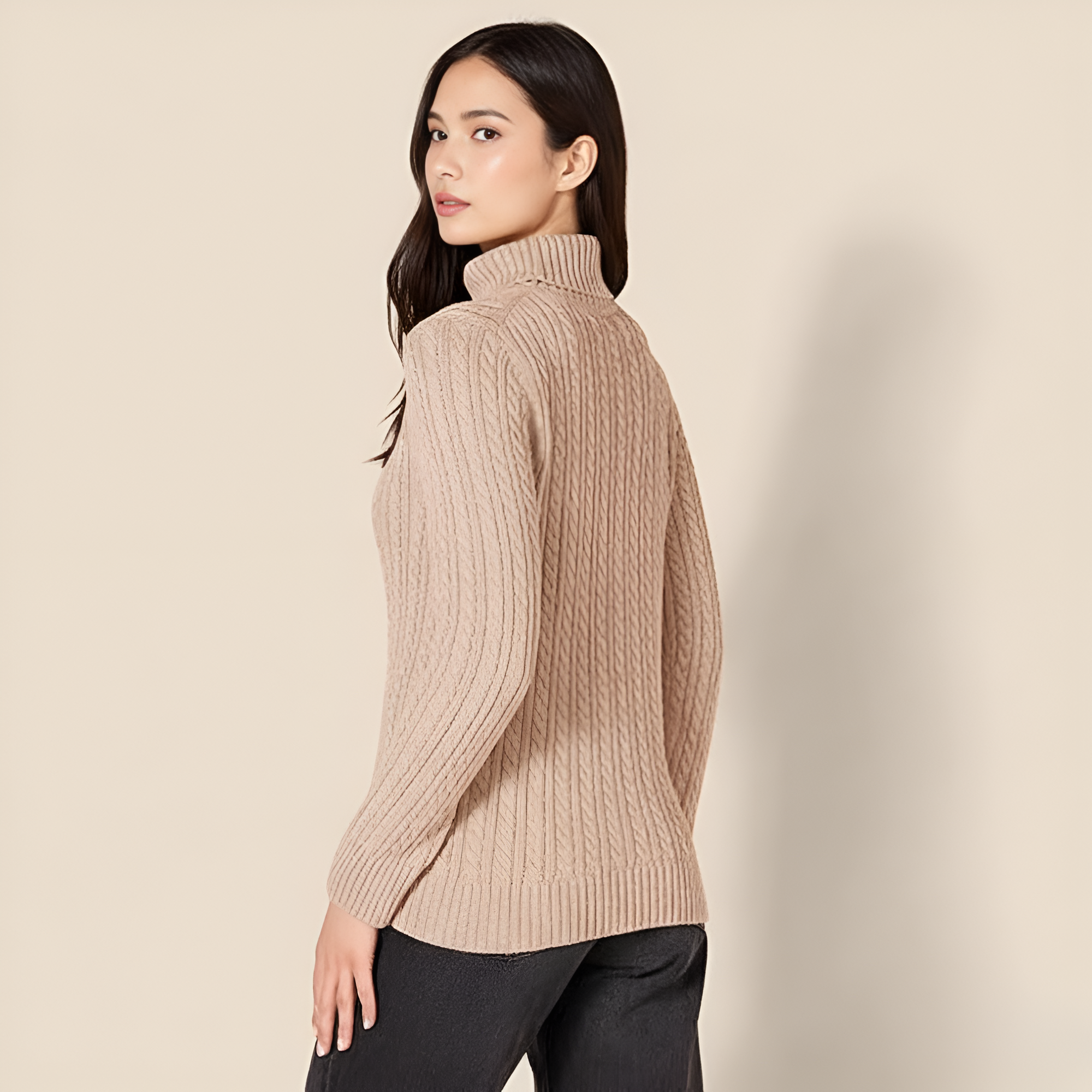 Classic Fisherman Cable Knit Sweater