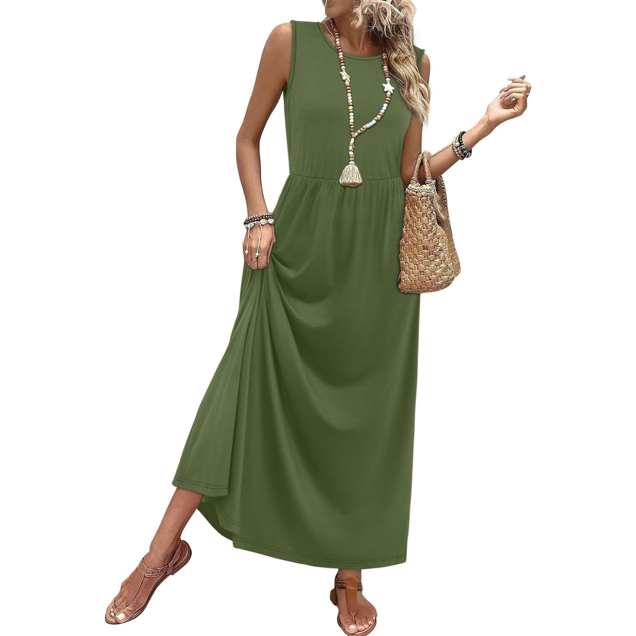 Summer Sleeveless Maxi Dress For Women