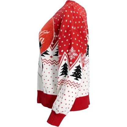 Polar Bear Drinking Ugly Christmas Sweater for Women