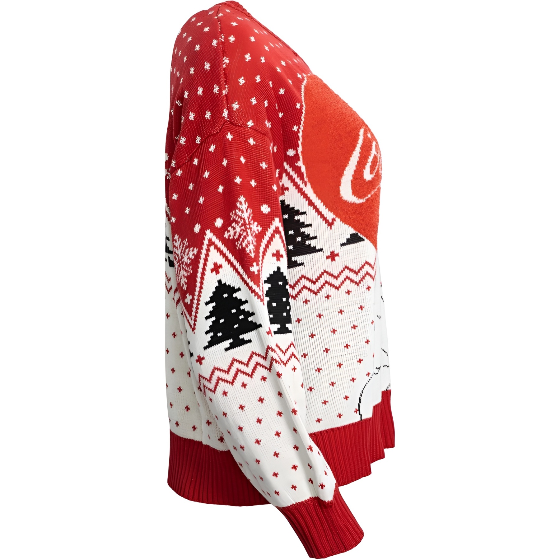 Polar Bear Drinking Ugly Christmas Sweater for Women