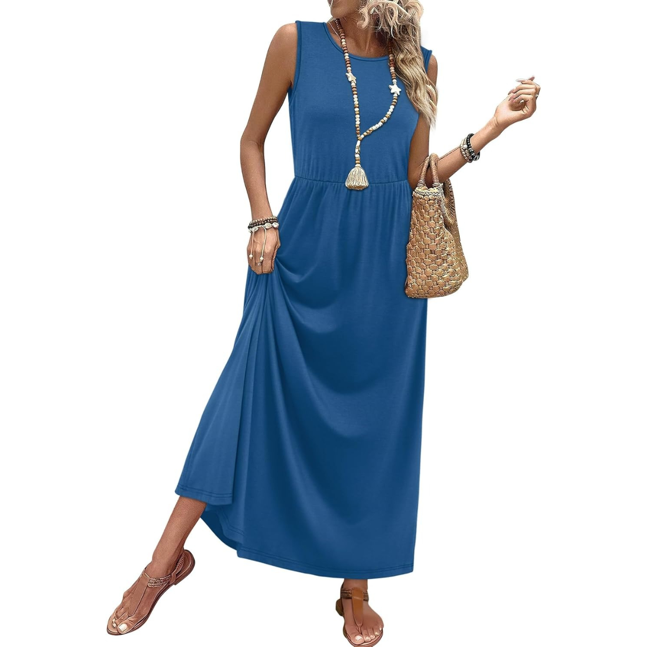 Summer Sleeveless Maxi Dress For Women