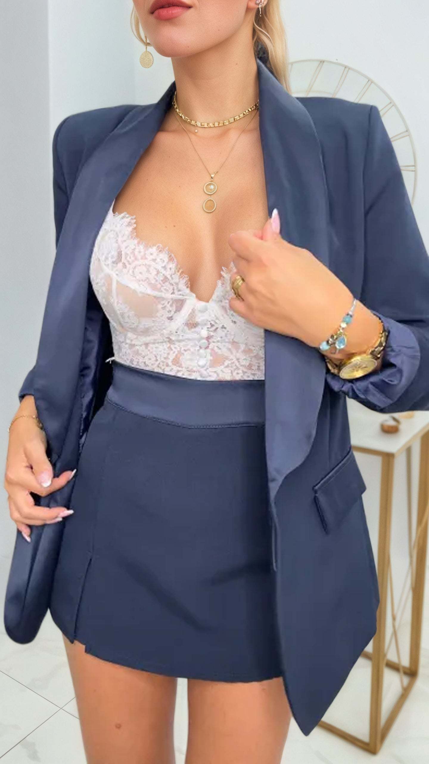 High Rise Blazer Set