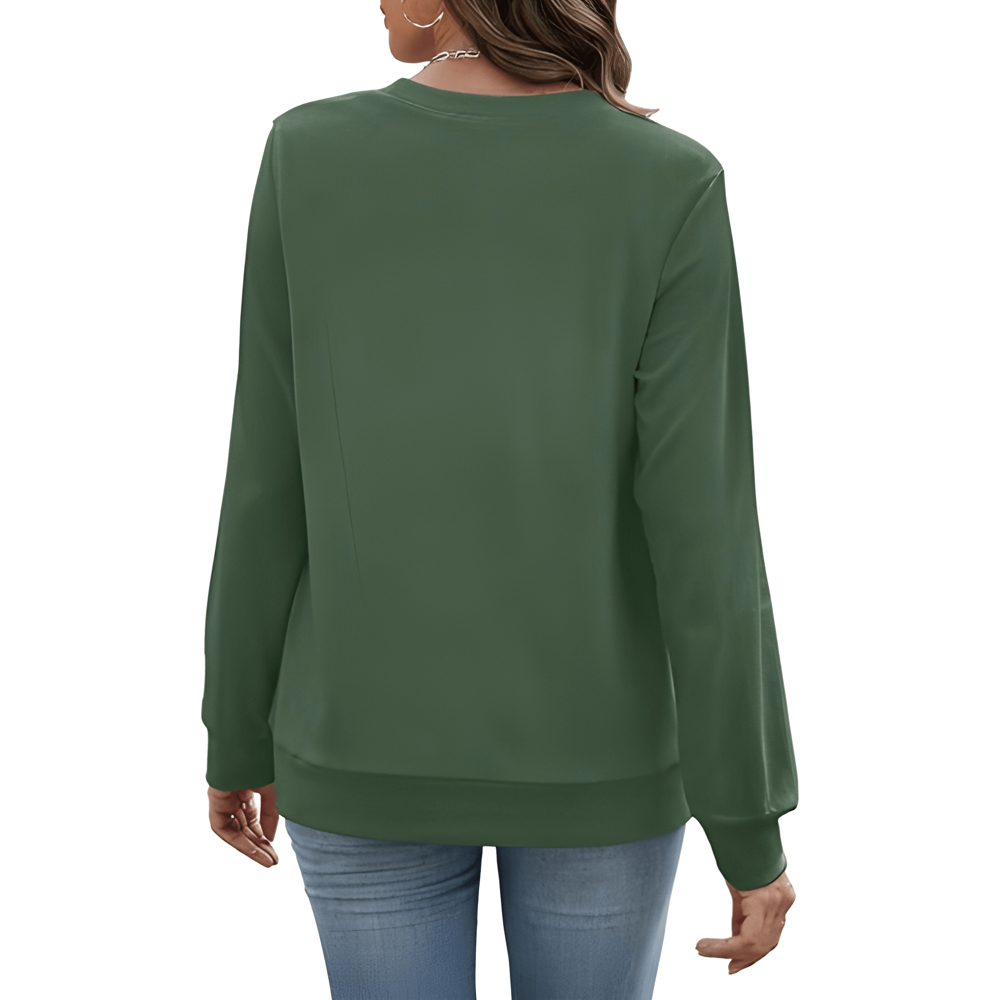 Plain Sweatshirt For Women With Pockets For Casual Style
