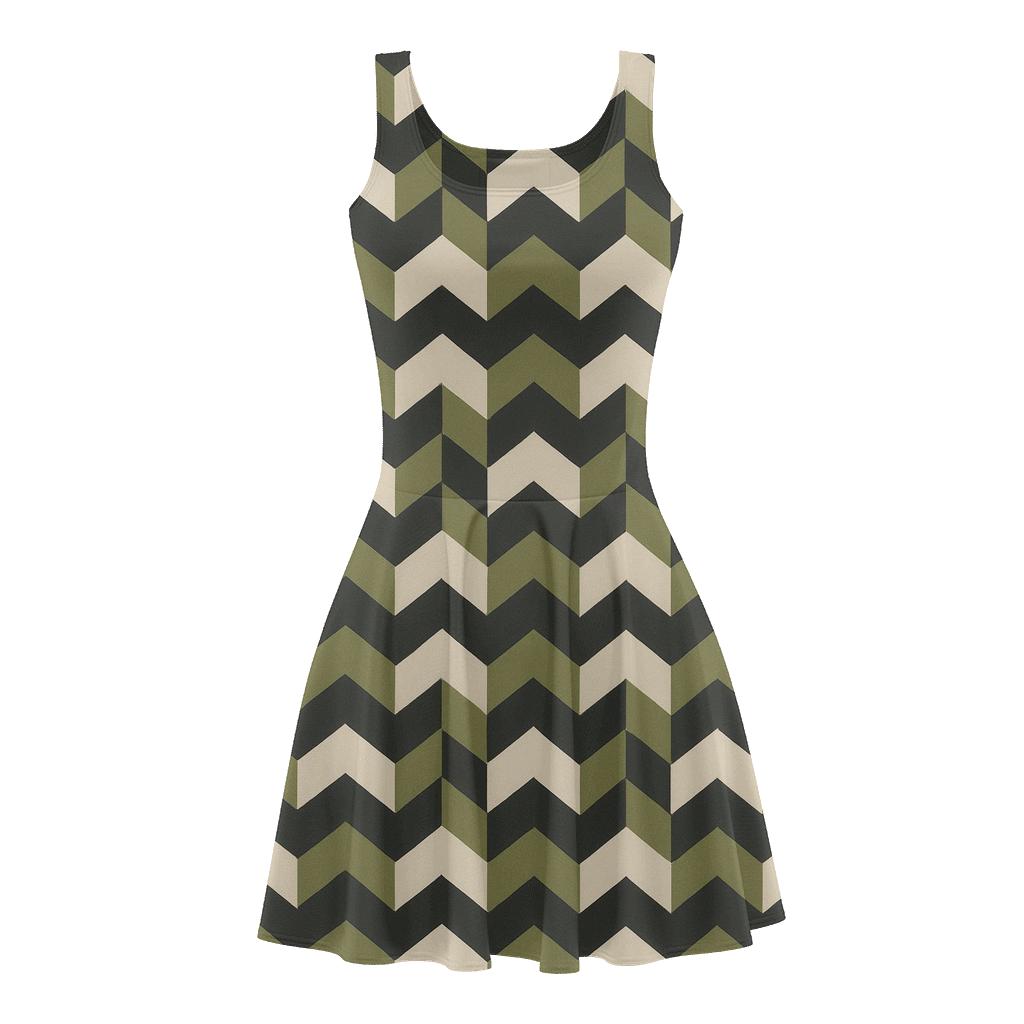 Iterative Edge Fold personalized fit skater dresses