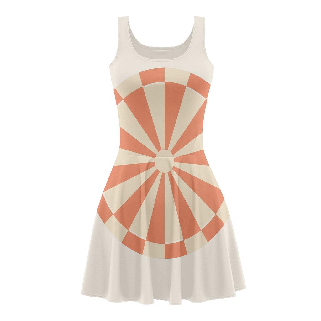 Radial Segment Fan unique custom skater dresses