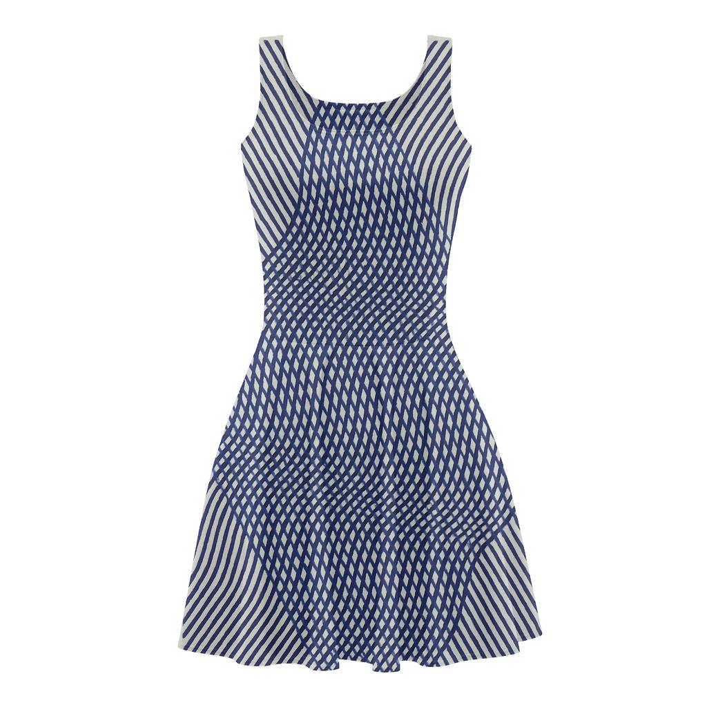 Void Line Interference personalized fit skater dresses