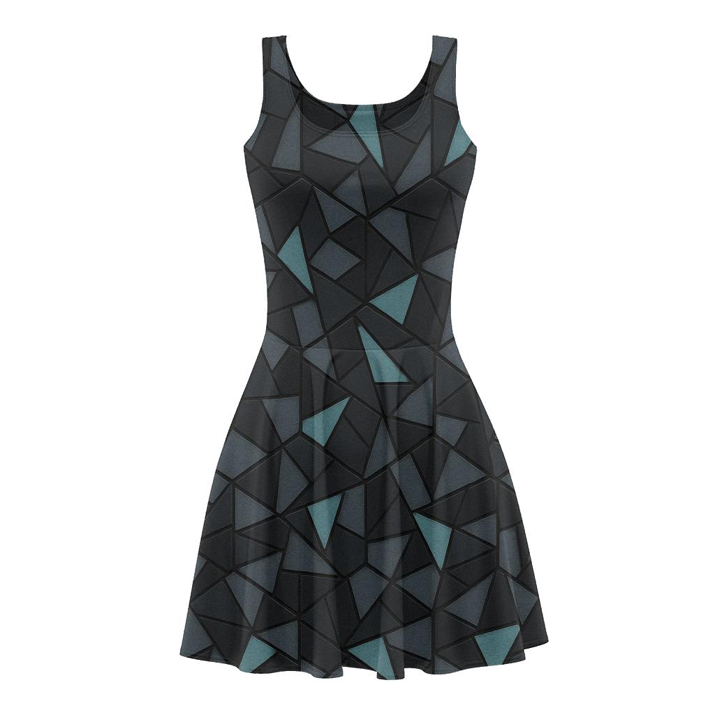 Dark Matter Shard Field stylish a-line skater dresses