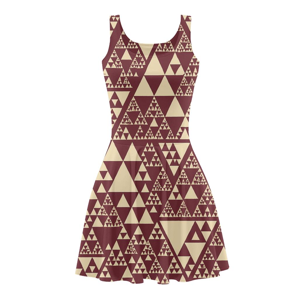 Fractal Triangle Tiling designer pattern skater dresses