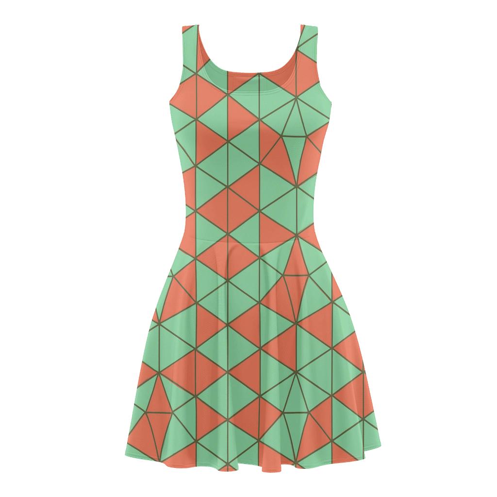 Modular Hexagon Tessera custom skater dresses