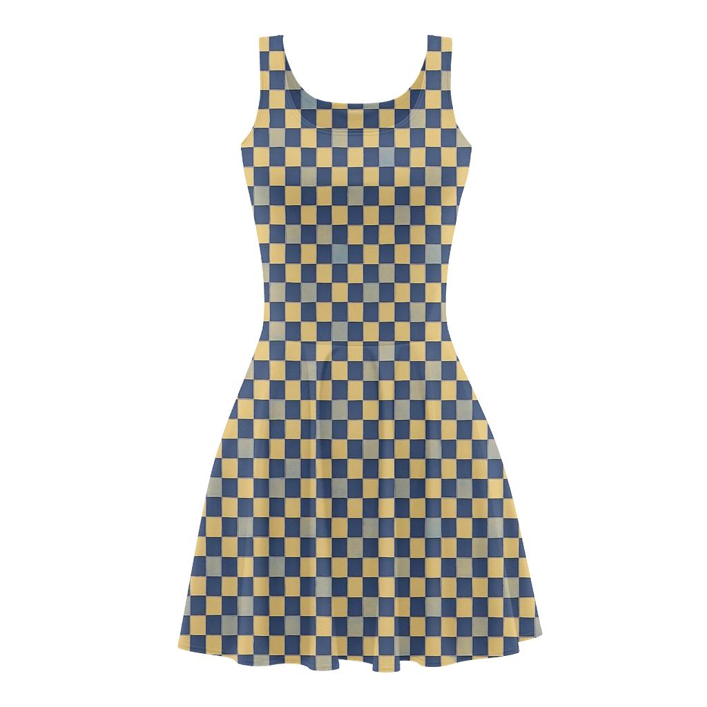 Microgrid Pixel Dance comfortable stretch skater dresses