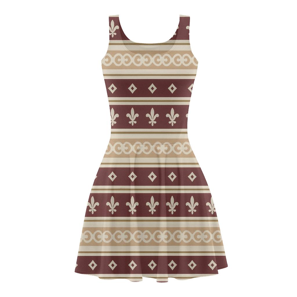 Parallel Band Mosaic skater dresses for occasions