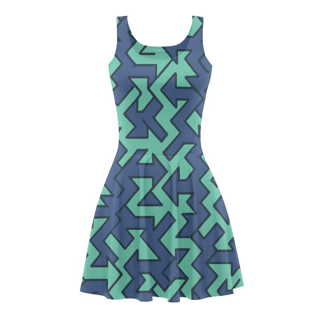 Modular Arrow Network unique custom skater dresses