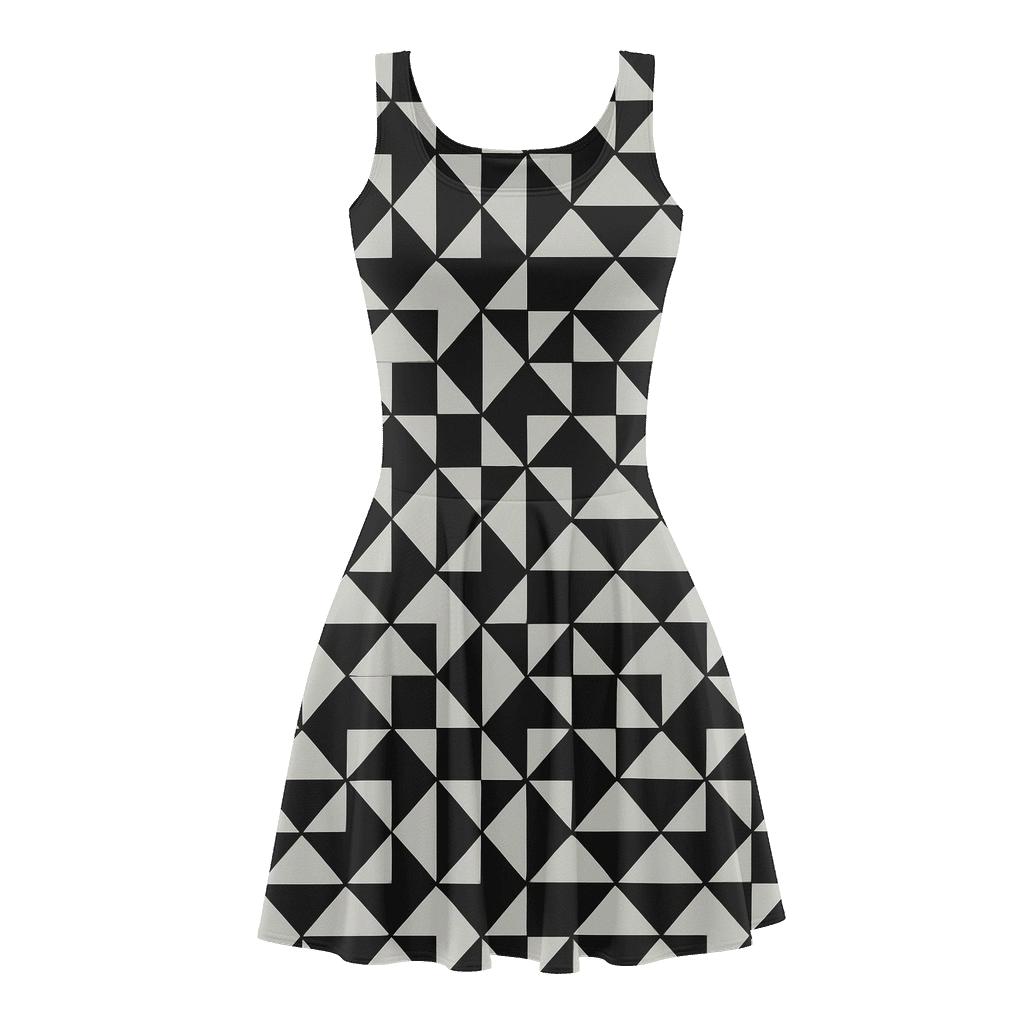 Tri Step Lattice skater dresses for occasions