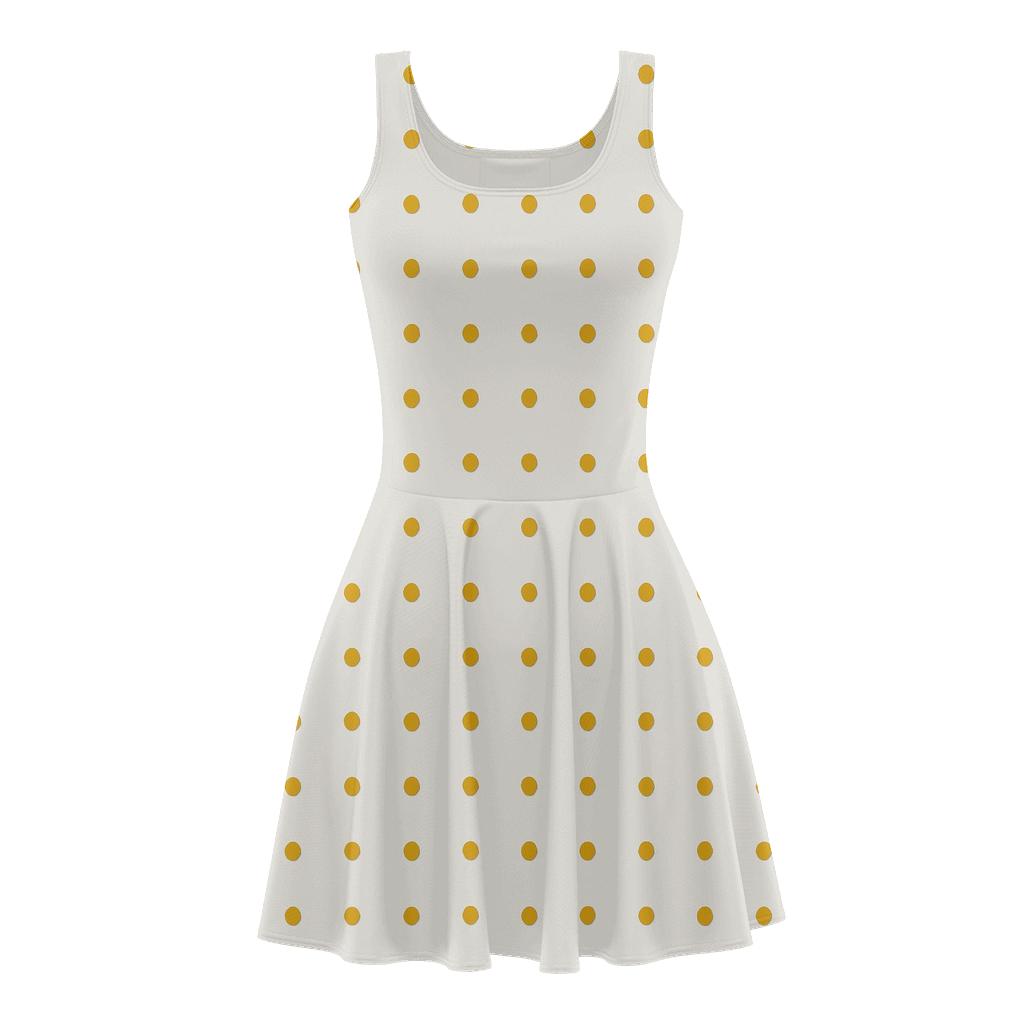 Dot Grid Resonance stylish a-line skater dresses
