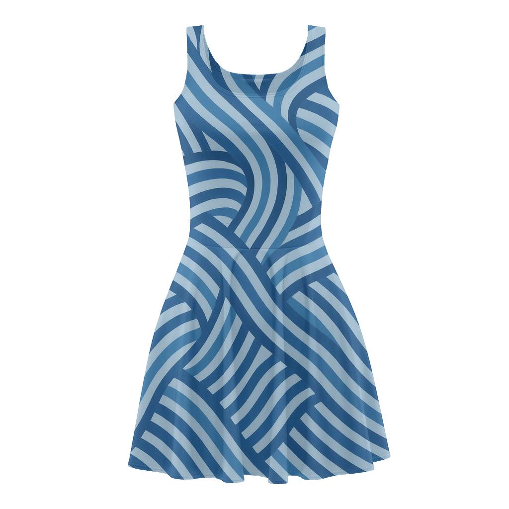 Parallel Lines Fragment designer pattern skater dresses