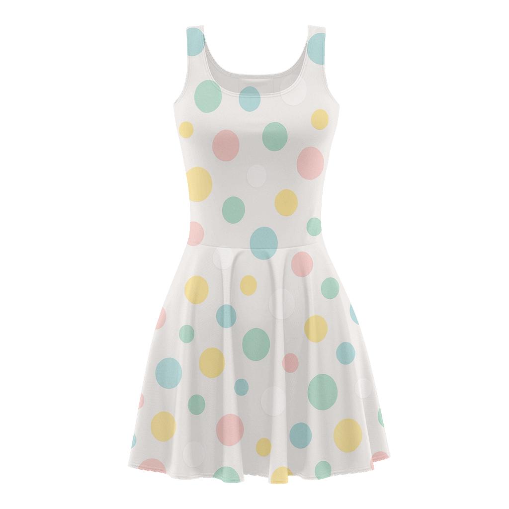 Modular Polka Dot Array stylish a-line skater dresses