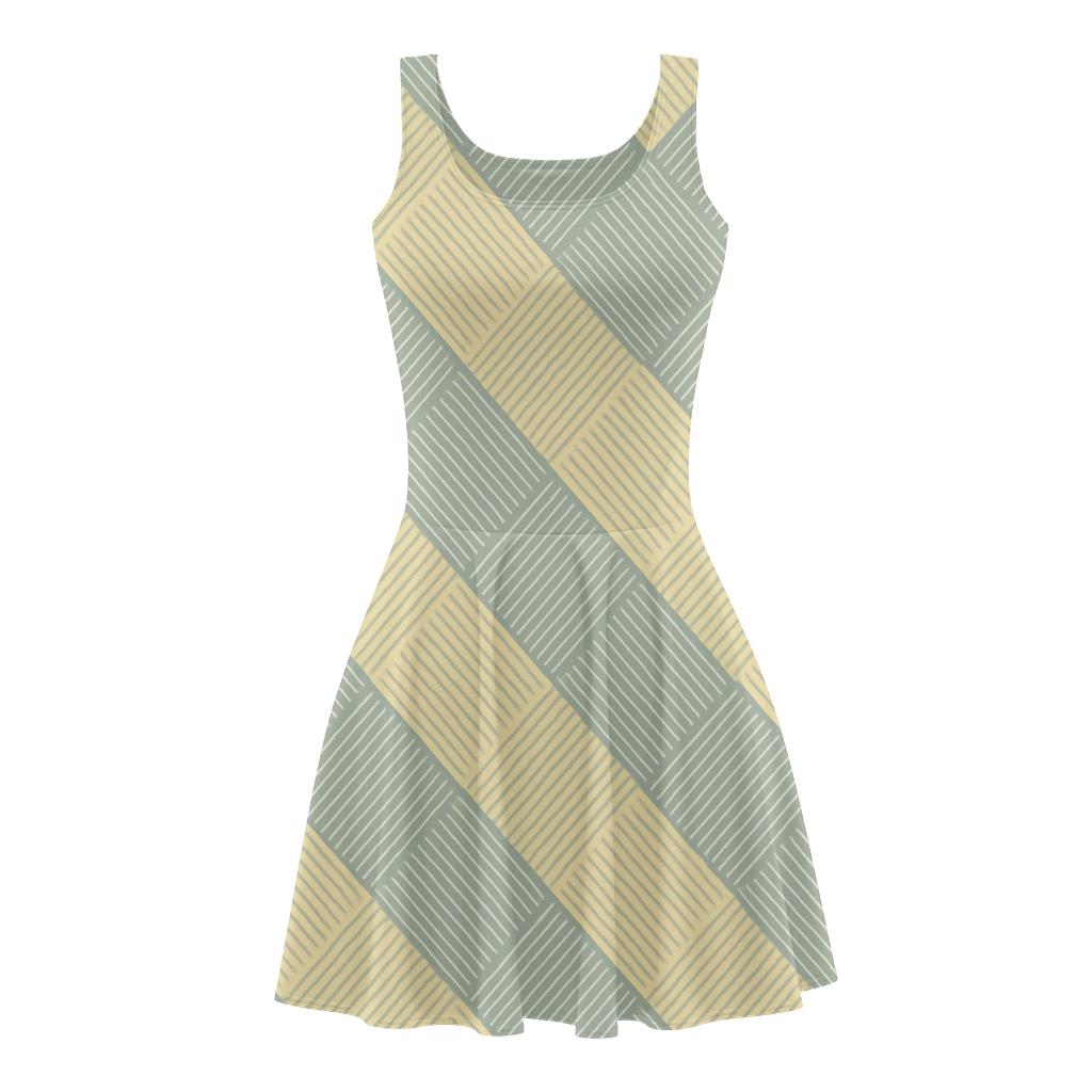 Parallel Crosshatch Sequence custom skater dresses