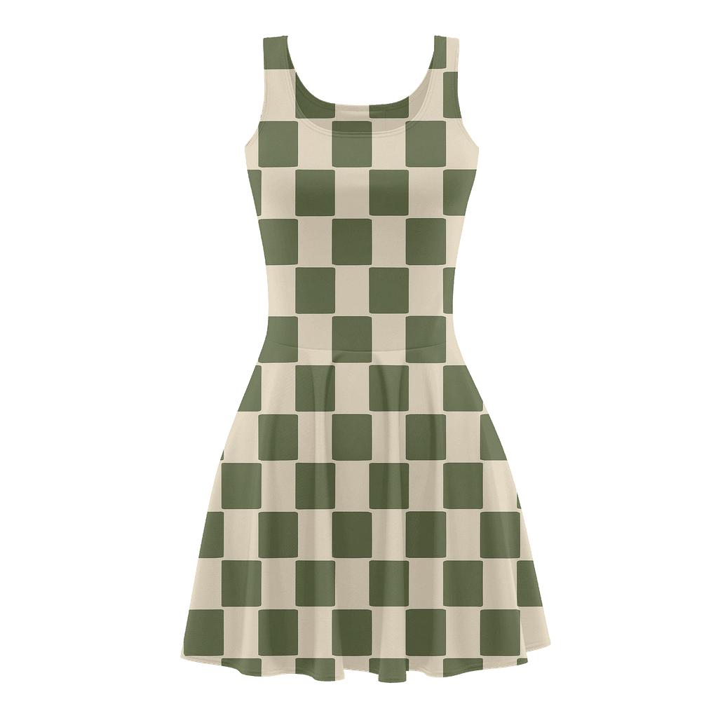 Grid Drift Motion skater dresses for occasions