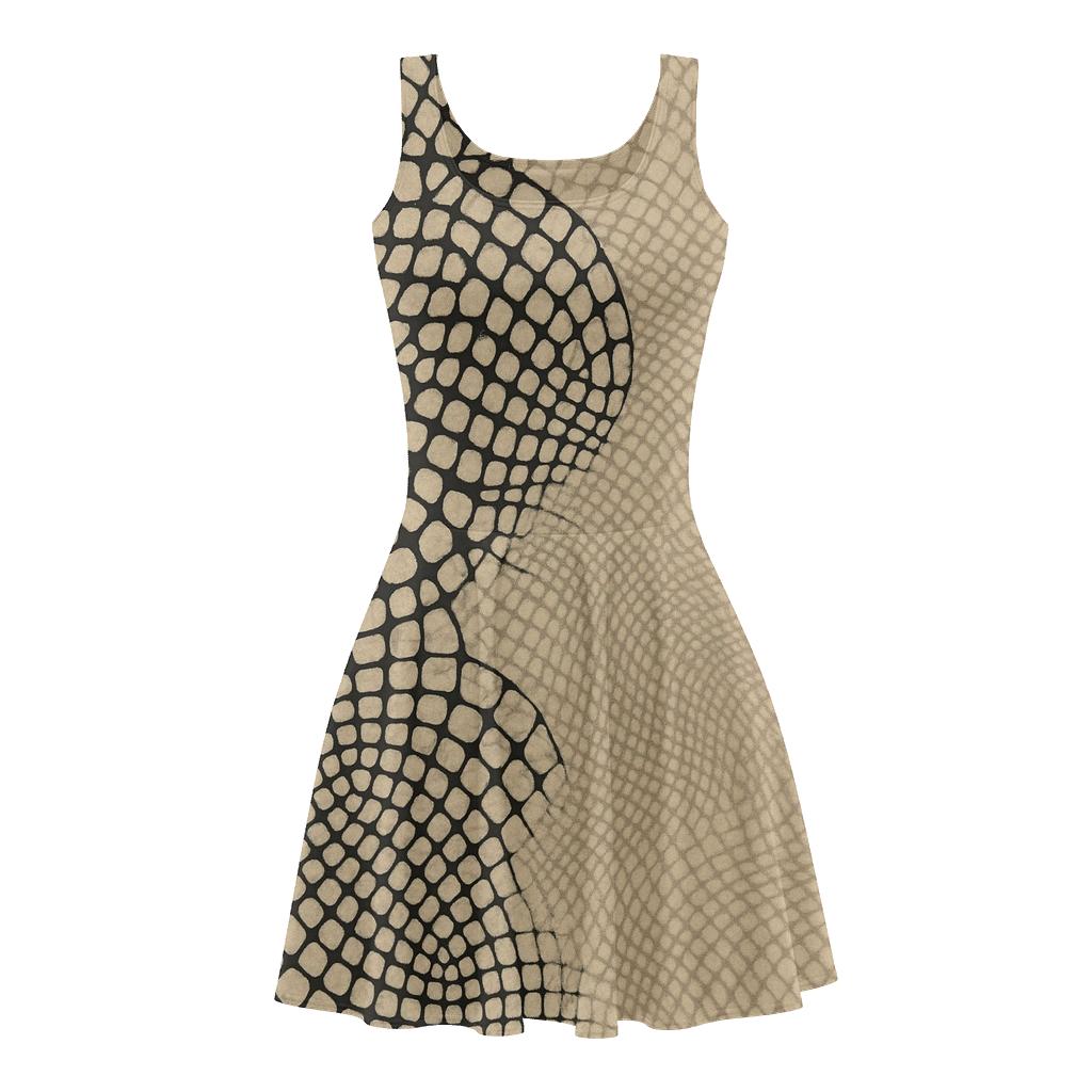 Cellular Mesh Layers custom skater dresses