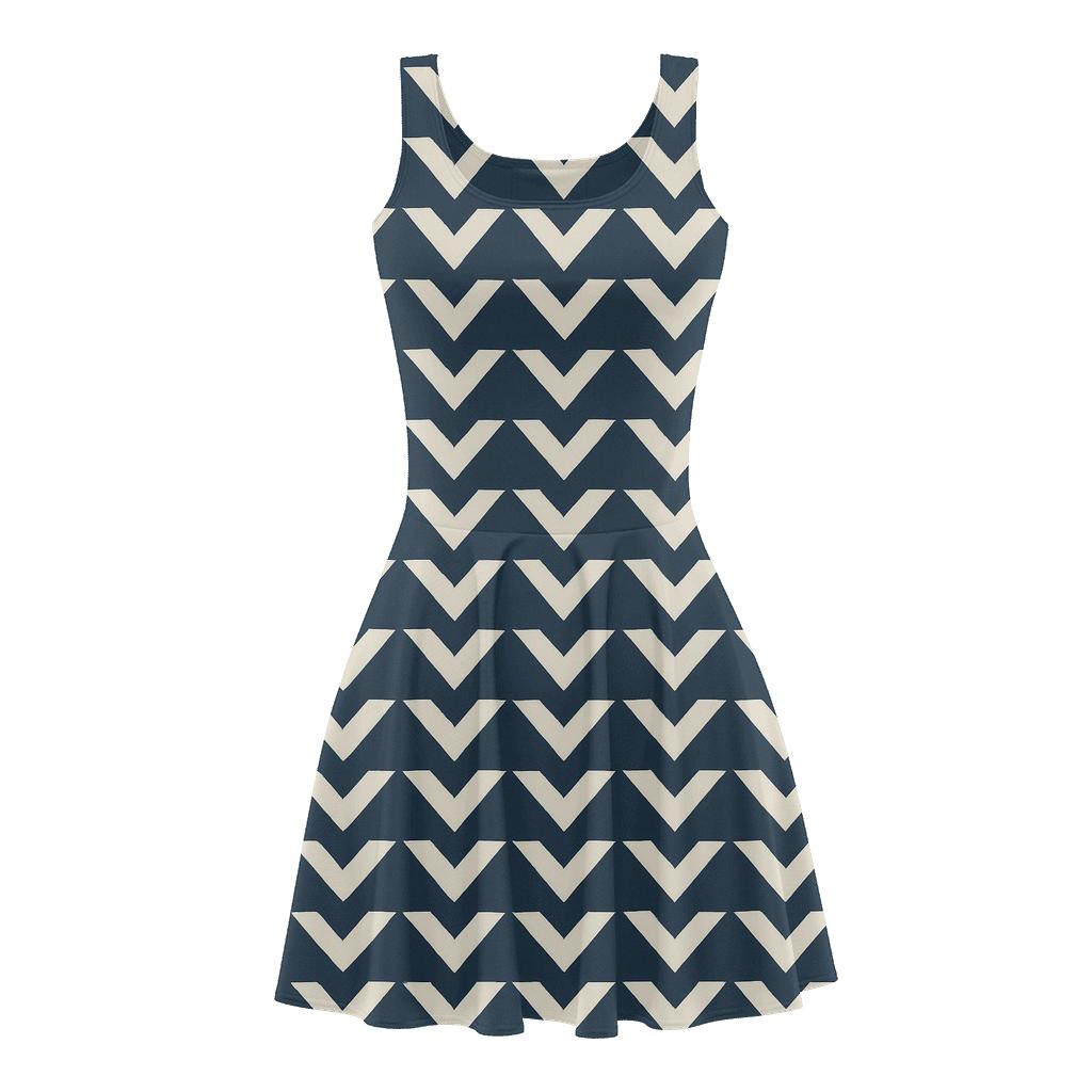 Modular Chevron Relay personalized fit skater dresses
