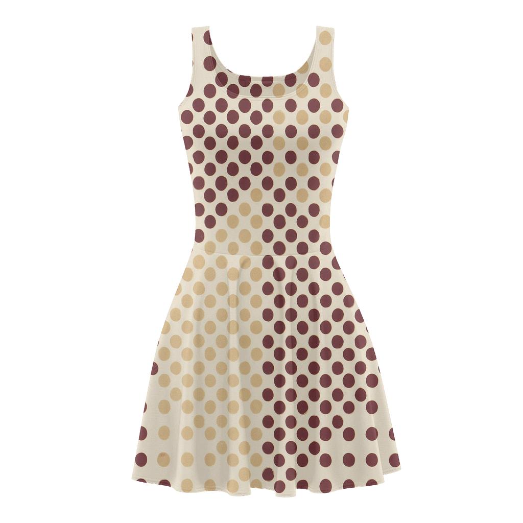 Dot Field Interference Study personalized fit skater dresses