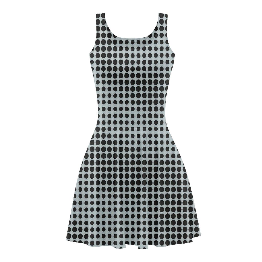 Dot Matrix Overlap custom skater dresses