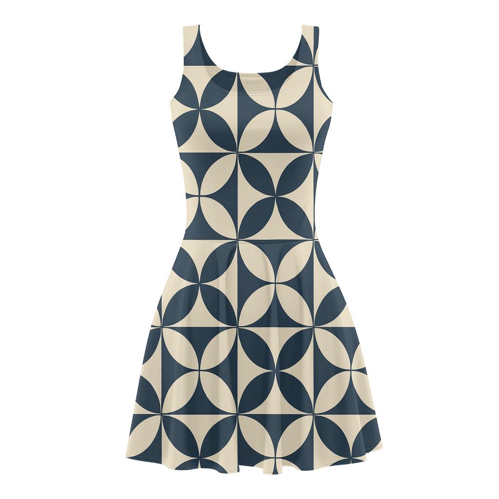 Radial Segment Lattice personalized fit skater dresses