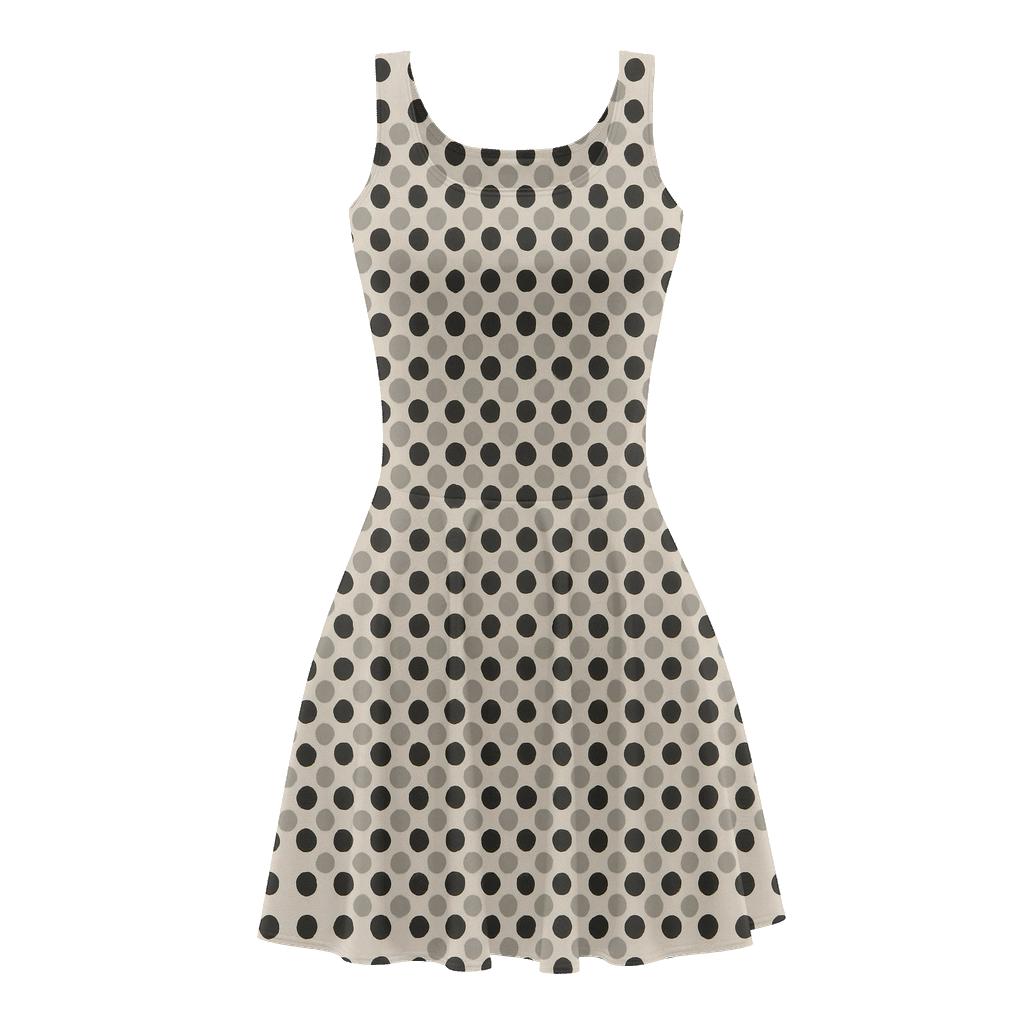 Dot Grid Interference unique custom skater dresses