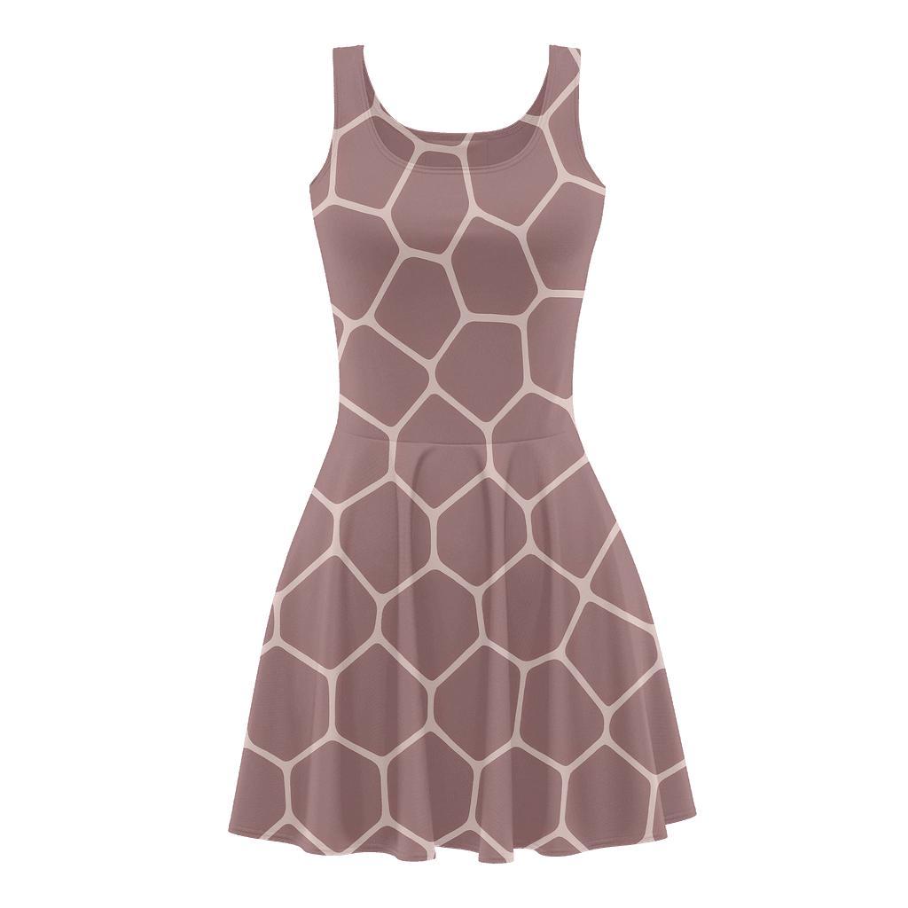 Cell Mesh Fragment Structure custom skater dresses