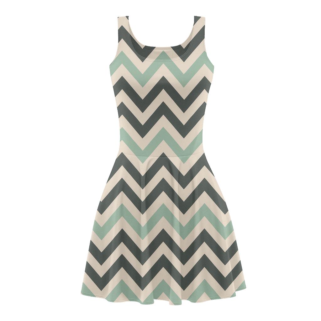 Herringbone Pulse Band personalized fit skater dresses