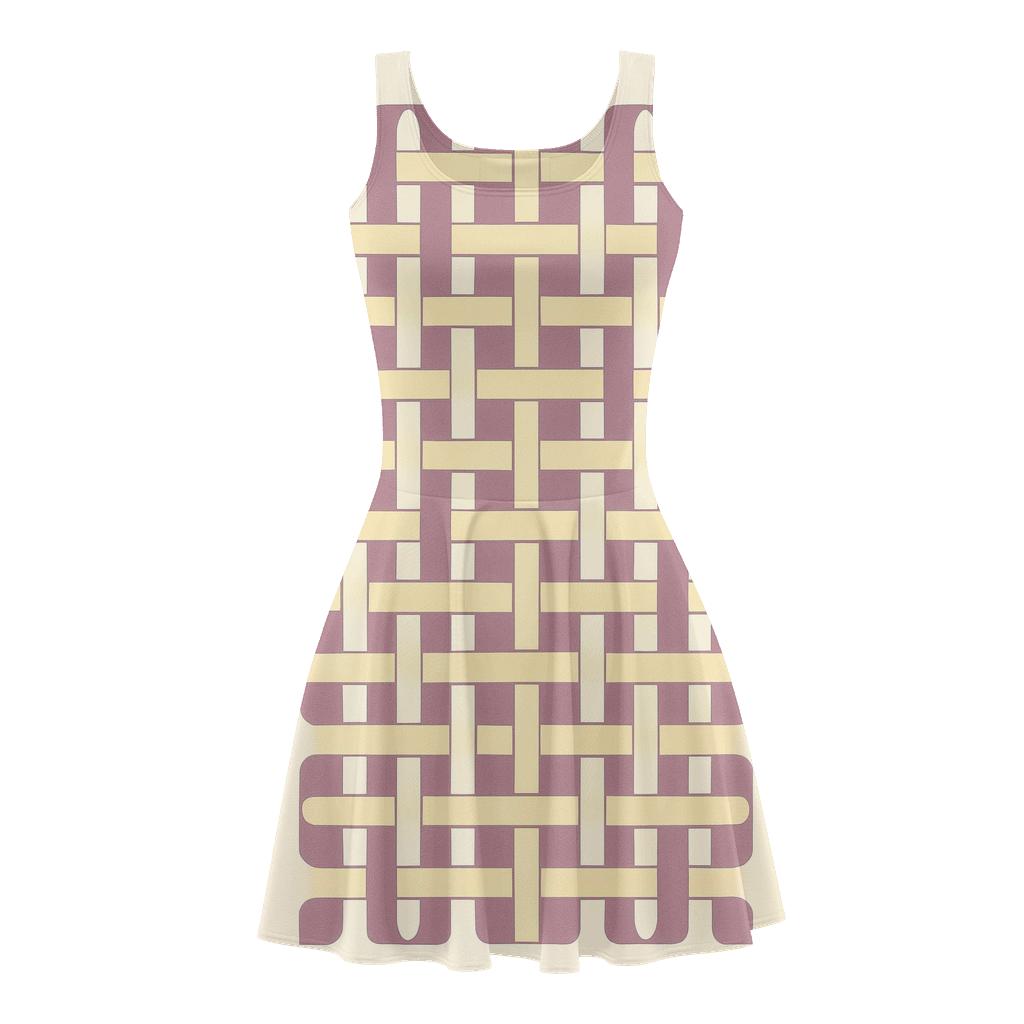 Modular Ribbon Interlace custom skater dresses